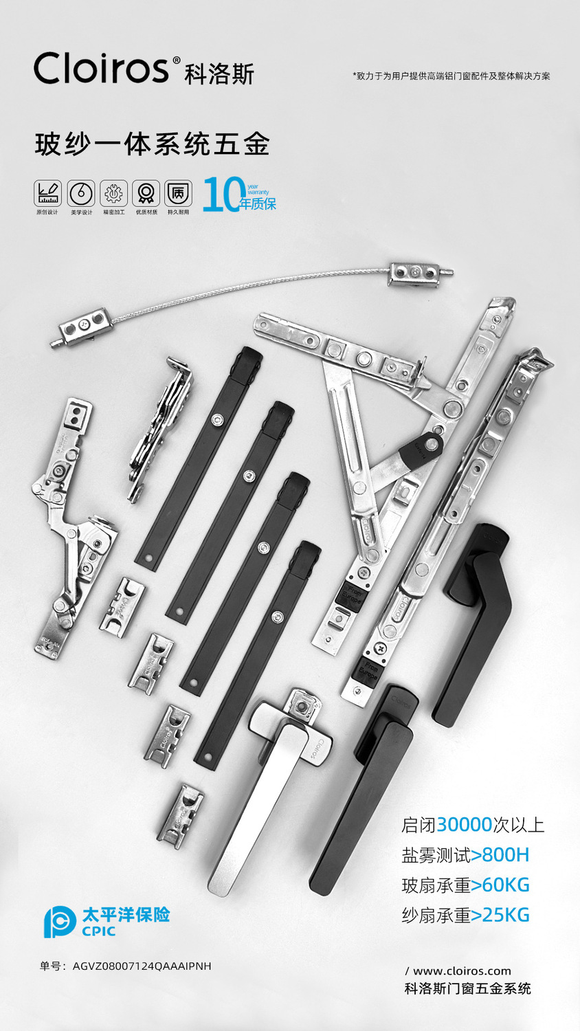 科洛斯五金,瑞士工艺门窗五金,五金窗控系统