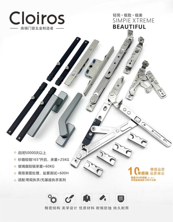 科洛斯五金,瑞士工艺门窗五金,五金窗控系统